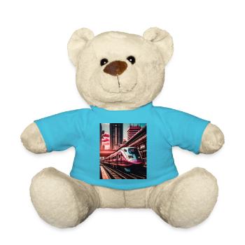 Sonnenuntergang Tokio Japan Zug - Teddy - Atollblau - Vorne
