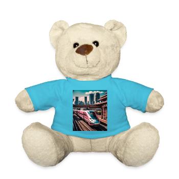 Zug Tokio Japan - Teddy - Atollblau - Vorne