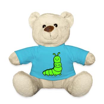 chenille - Nounours - bleu outremer - Devant