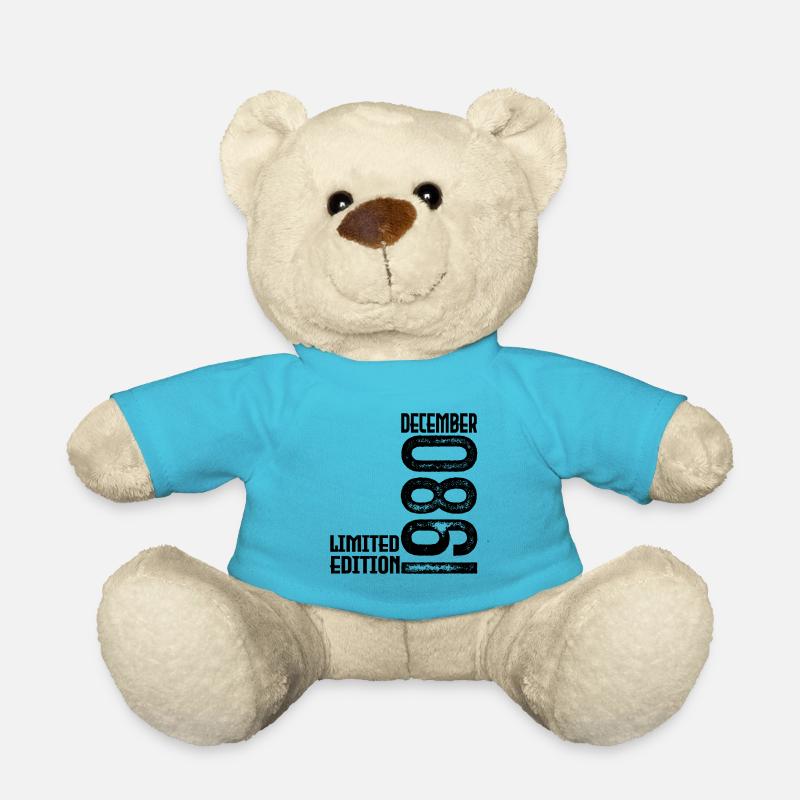 Dezember 1980 Geschenk zum Jahrestag. Dezember 1980. - Teddy - Atollblau