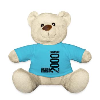 Birthday Gift December 2000. December 2000. - Teddy Bear - atoll blue - Front