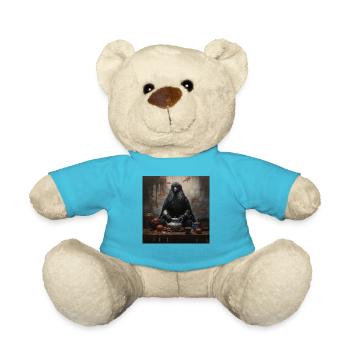 Japanische Kunst Japanischer Holzschnitt Kunstdruck Tee - Teddy - Atollblau - Vorne