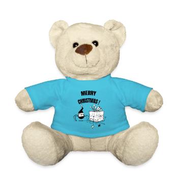 Beth the Spider - Merry Christmas, or Almost - Teddy Bear - atoll blue - Front