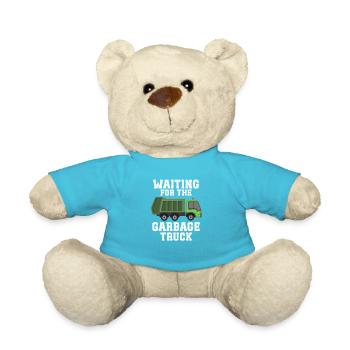 Müllwagen Liebe Müllabfuhr Kind Junge I Geschenk - Teddy - Atollblau - Vorne