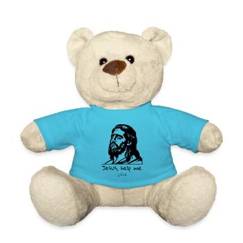 Jesus, hilf mir - Teddy - Atollblau - Vorne