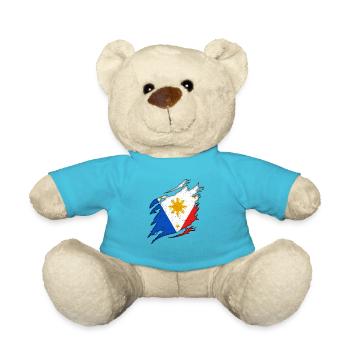Philippines drapeau philippin fierté je cadeau - Nounours - bleu outremer - Devant