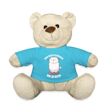 Hab mich gewogen bin zu klein Katze - Teddy - Atollblau - Vorne