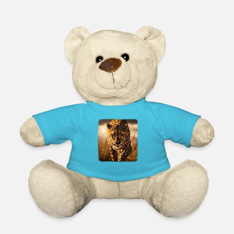 Geparde realistic Gepard - Teddy - Atollblau