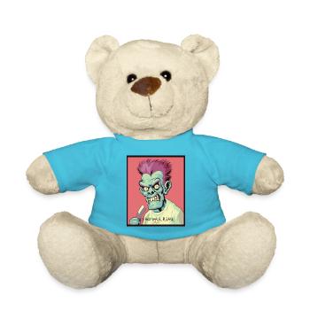 Le salon de coiffure Coiffeur Zombie - Nounours - bleu outremer - Devant