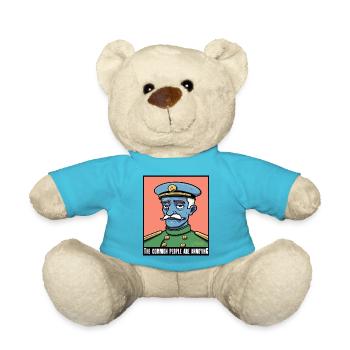The common people are annoying, aristocrat - Teddy Bear - atoll blue - Front