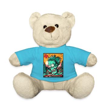 Cartoon Zombie : Bienvenue en Suisse - Nounours - bleu outremer - Devant