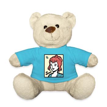 Hey, Hübscher! sagt eine bezaubernde Dame - Teddy - Atollblau - Vorne