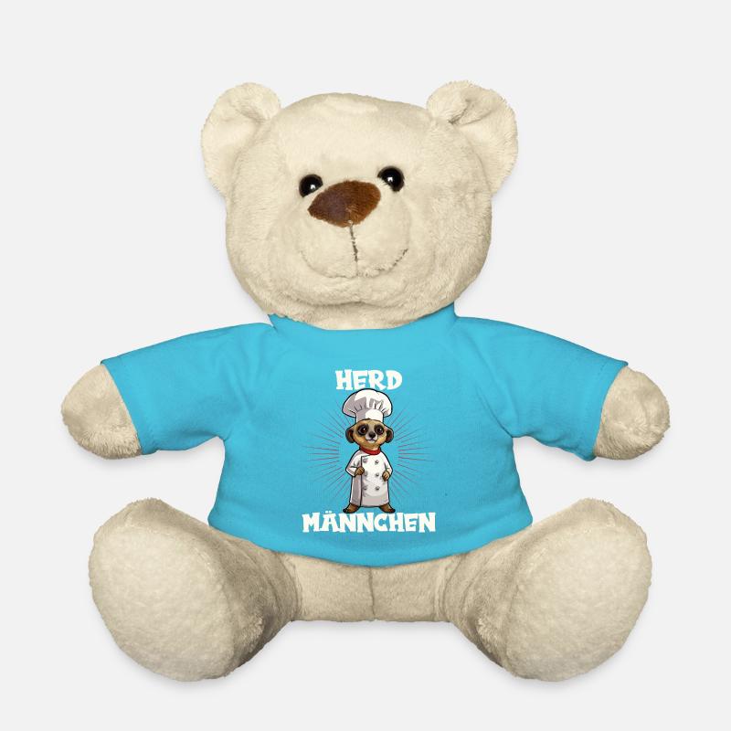 Erdmännchen kochen Koch Kochmütze Herdmännchen - Teddy - Atollblau