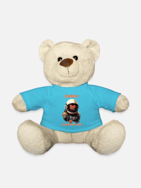 Cosmic Valentine's Day - Teddy Bear - atoll blue
