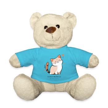 In a relationship with my cat - Teddy Bear - atoll blue - Front