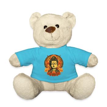 Buddhismus Yoga Buddhist Zen Meditation Buddha - Teddy - Atollblau - Vorne