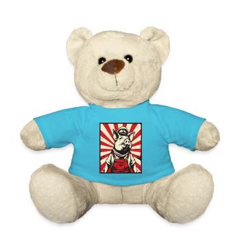 Kommunisten Propaganda Sozialisten Schwein - Teddy - Atollblau - Vorne