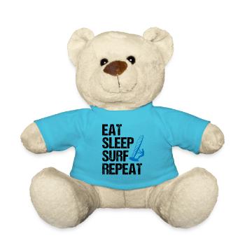 Surf rhythm - eat, sleep, surf - Teddy Bear - atoll blue - Front
