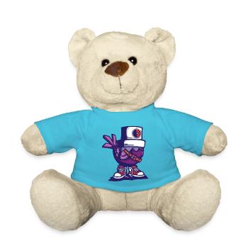 Vogel-Mütze - Teddy - Atollblau - Vorne
