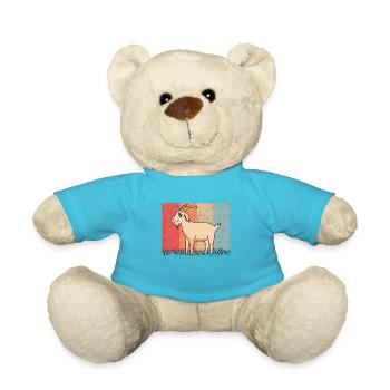 Chèvres Retro Goat Host Vintage Goat - Nounours - bleu outremer - Devant