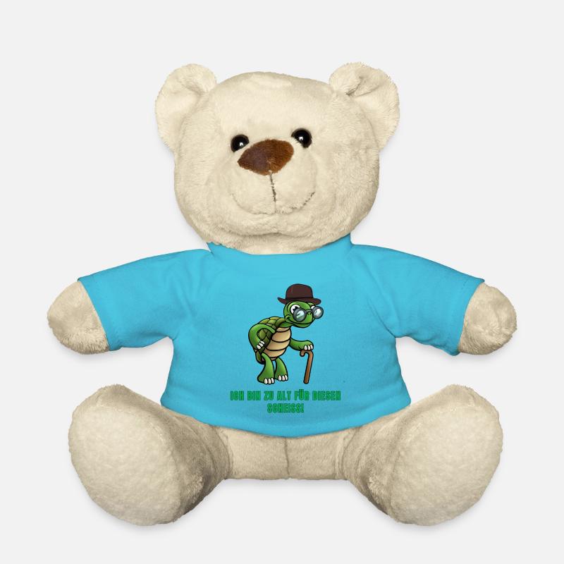 Schildkröte, Ich bin zu alt für diesen Scheiss, - Teddy - Atollblau