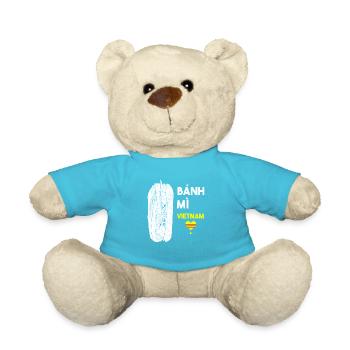 Vietnam Viet Banh Mi Brot Vietnamese I Geschenk - Teddy - Atollblau - Vorne