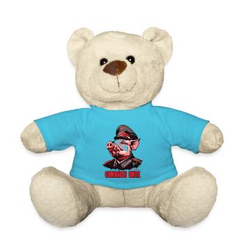 Parodie Kommunismus Schwein: Kameraden Vereinigung - Teddy - Atollblau - Vorne