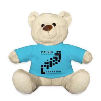 Maurer Hochbau Steinmetz - Teddy - Atollblau - Vorne