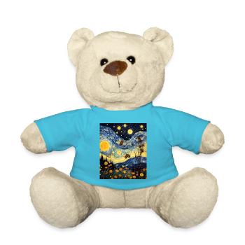 Honey Bee Sternennacht Hemd - Teddy - Atollblau - Vorne