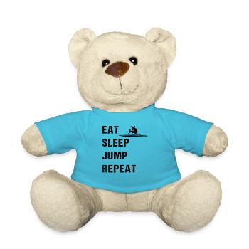 Long Jump Queen Daily Grind Gift - Teddy Bear - atoll blue - Front