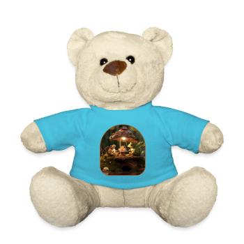Entzückender Froschschnecke Tee Party Baumstumpf - Teddy - Atollblau - Vorne