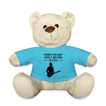 Better Guitarist - Top Gift Shirt - Teddy Bear - atoll blue - Front