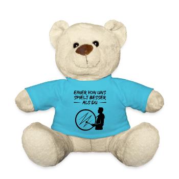 Drum Master Supremacy Gift - Teddy Bear - atoll blue - Front