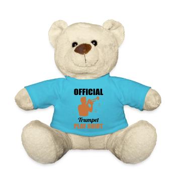 Trompete Spielshirt – Dein Musiker-Dress - Teddy - Atollblau - Vorne