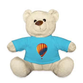 Bunte Ballons Schweben Im Heißen Aufwind - Teddy - Atollblau - Vorne