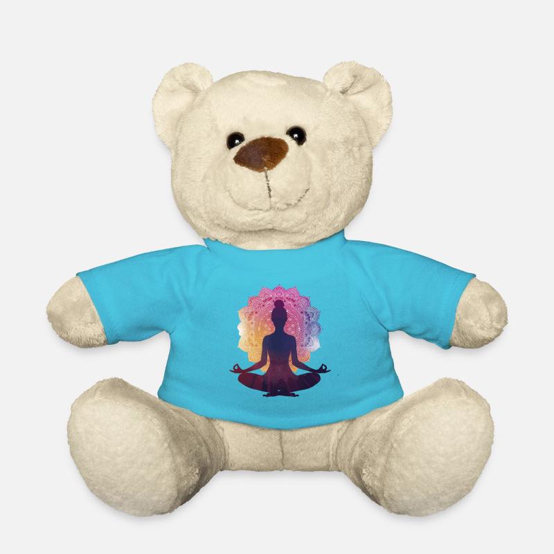 Stille in der Pose: Eine Yoga-Silhouette mit Manda - Teddy - Atollblau