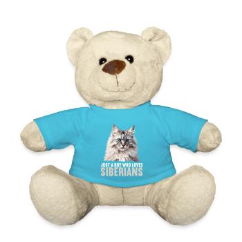 Siberian Cat Sibirische Katze - Teddy Bear - atoll blue - Front