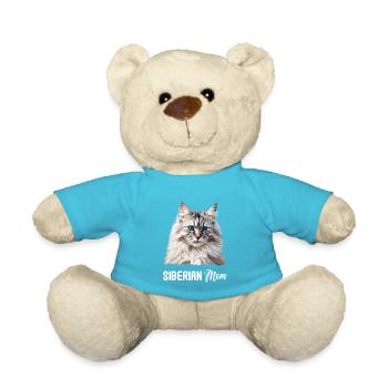 Siberian Cat Sibirische Katze - Teddy Bear - atoll blue - Front