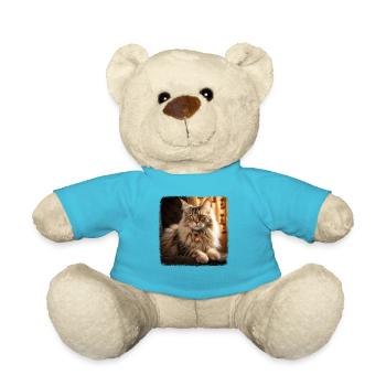 Siberian Cat Sibirische Katze - Teddy Bear - atoll blue - Front