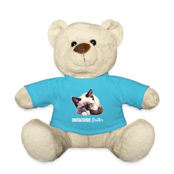 Chaton raquette Chat raquette - Nounours - bleu outremer - Devant