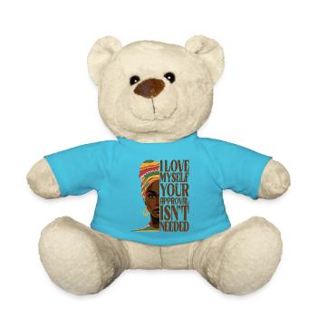 Juneteenth black history 1865 melaning african - Teddy Bear - atoll blue - Front