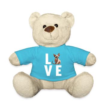 Sphynx Kitten Sphynx Cat - Teddy Bear - atoll blue - Front