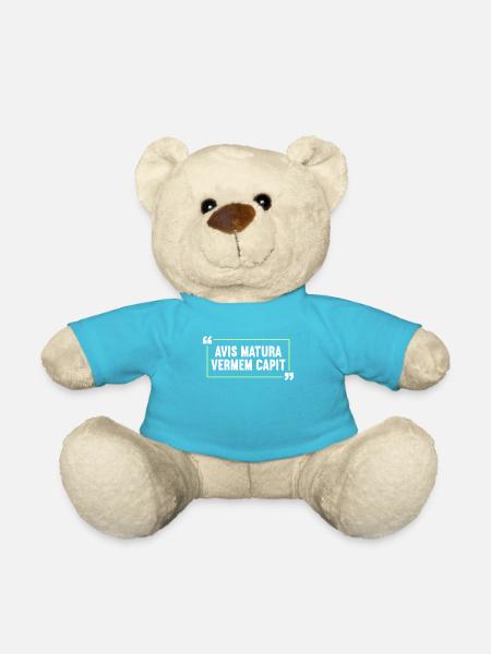 Latin Funny Latin Saying - Teddy Bear - atoll blue