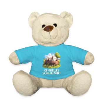 Offizielles Schafshirt Offizielles Schlafshirt - Teddy - Atollblau - Vorne