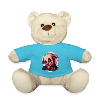 Nosferatu-Vampir-Zombie-Schweinchen, Oink! - Teddy - Atollblau - Vorne