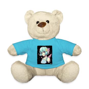 Cool Anime Science-Fi Cyborg Girls - Nounours - bleu outremer - Devant