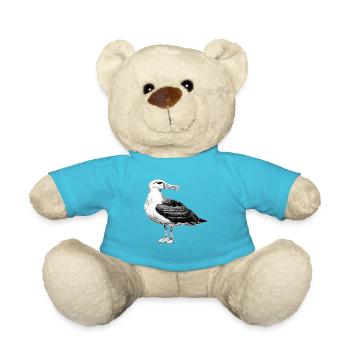 Albatross Albatrosse Albatros - Teddy Bear - atoll blue - Front