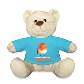 Robin Rotkehlchen - Teddy Bear - atoll blue - Front