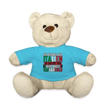 Italy Italian Vaffanculo - Teddy Bear - atoll blue - Front