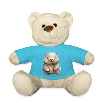 Wombat Class Class Animal Wombat - Teddy Bear - atoll blue - Front